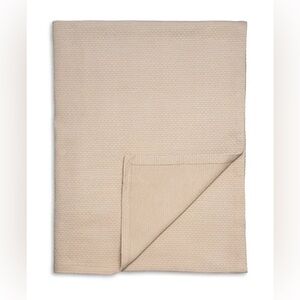 HUDSON PARK COLLECTION Lattice Texture Blanket Size Twin Color Pewter NEW